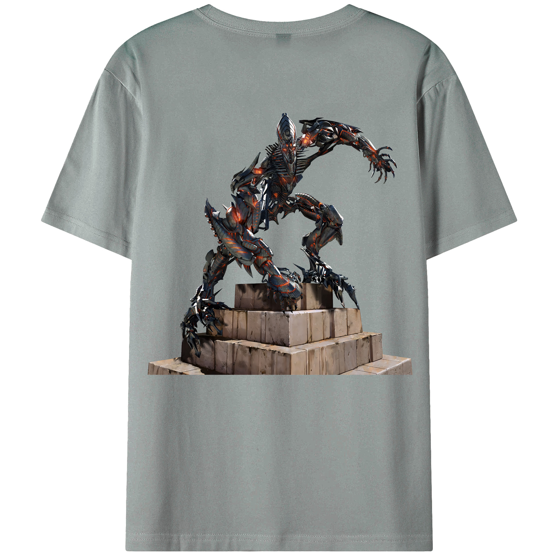 （画像用） Transformers トランスフォーマー 綿100％ メンズ半袖Tシャツ（バックプリント） 通気性